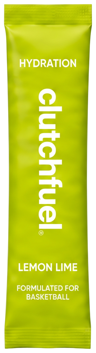 Lemon lime ClutchFuel hydration single-serve stick pack